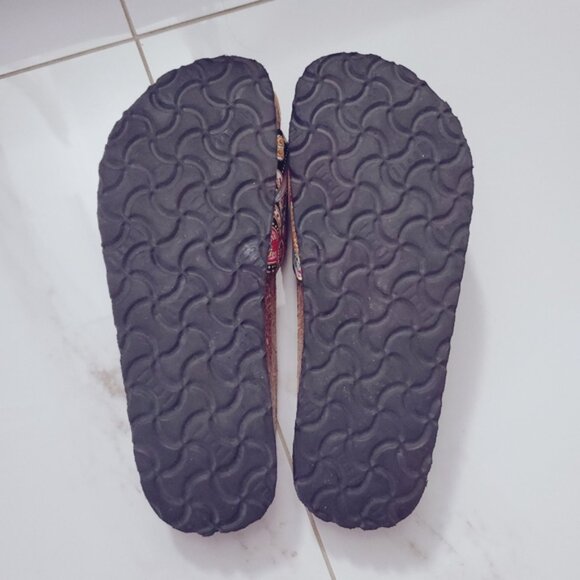 Limited Ed. Colorful Louise Paisley Print Cork Orthopedic Sandals - Picture 3 of 4